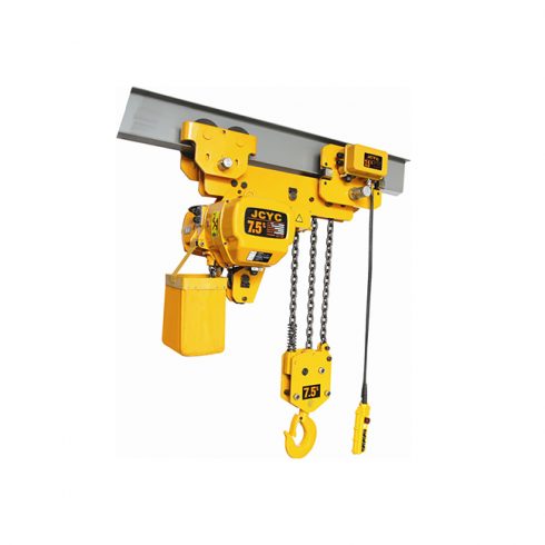Low headroom electric chain hoist with motor trolley 500kg-10tons